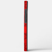 Personalisiertes Telefongehäuse mit rotem Damast Case-Mate iPhone Hülle (Rückseite / Links)