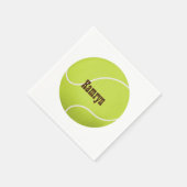 Personalisiertes Tennis-Ball-Geburtstagsteam Serviette (Ecke)