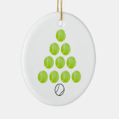 Personalisiertes Tennis Ball Keramik Ornament (Rechts)