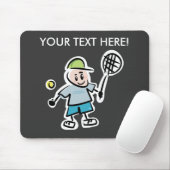 Personalisiertes Tennis-Mousepad mit Cartoon Mousepad (Mit Mouse)