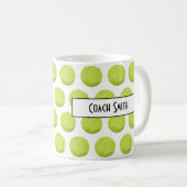 Personalisiertes Tennis Pattern Coach Geschenk Kaffeetasse (VorderseiteRechts)