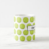 Personalisiertes Tennis Pattern Coach Geschenk Kaffeetasse (Mittel)