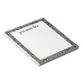 Personalisiertes Tennis-Racket-Notepad Notizblock (angewinkelt)