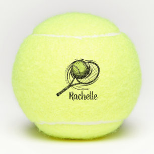 Personalisiertes Tennis Racket und Ball Tennis Bal