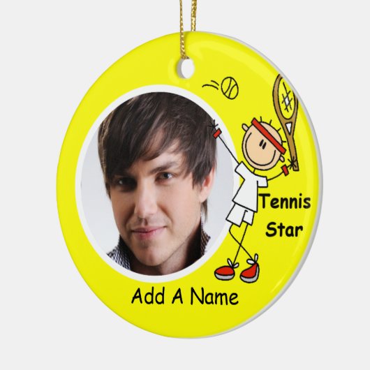 Personalisiertes Tennis Star Keepake Ornament (Links)