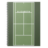 Personalisiertes Tennisgeschenk Notizblock (Vorderseite)