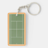 Personalisiertes Tennisgeschenk Schlüsselanhänger (Rückseite)