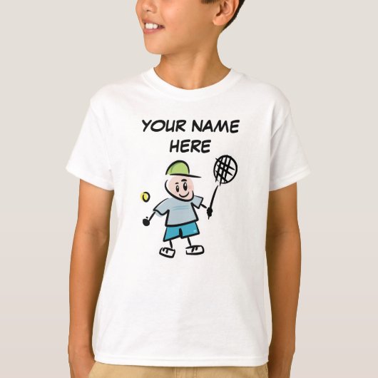 Personalisiertes Tennishemd für Kinder T-Shirt (Vorderseite)