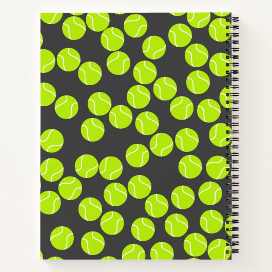 Personalisiertes TennisNotebook Notizblock (Rückseite)