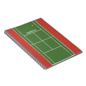 Personalisiertes TennisNotebook Notizblock (Rechte Seite)