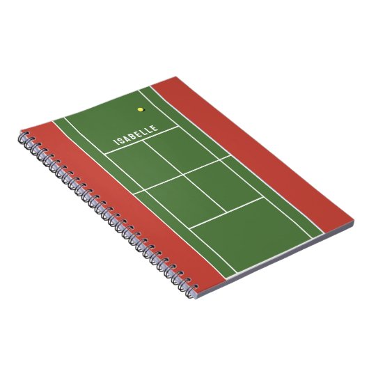 Personalisiertes TennisNotebook Notizblock (Rechte Seite)