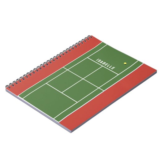 Personalisiertes TennisNotebook Notizblock (Linke Seite)