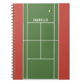 Personalisiertes TennisNotebook Notizblock (Vorderseite)