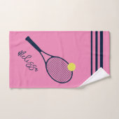 Personalisiertes Tennisspielertrickett und Ball Pi Handtuch (Handtuch)