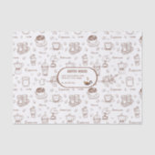 Personalisiertes Teppichpapier für moderne Kaffeep Seidenpapier (Vorderseite)