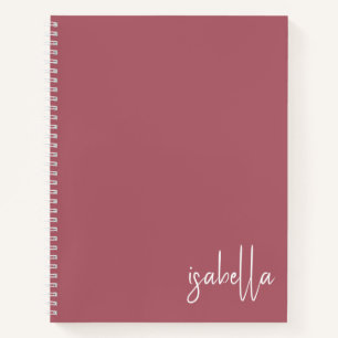 Personalisiertes Terracotta Spiral Notebook Notizblock