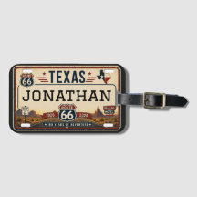 Personalisiertes Texas Route 66 Design