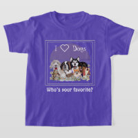 Personalisiertes Text Hund Pack Club T-Shirt