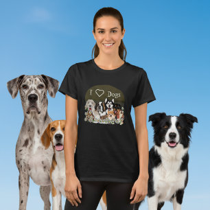 Personalisiertes Text Hundeliebhaber Club T-Shirt