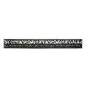 Personalisiertes Text-Leopard-Druck-Band Satinband (Vorderseite)