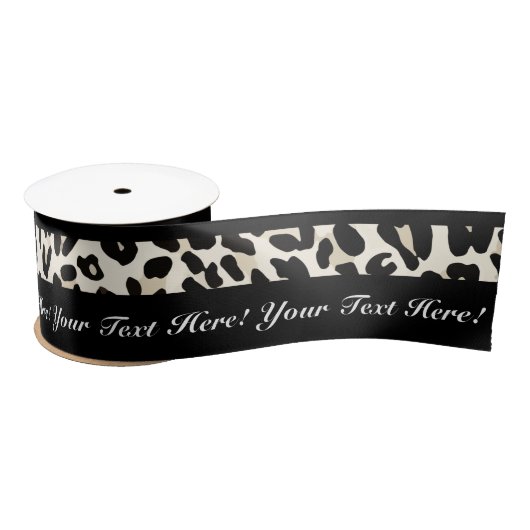 Personalisiertes Text-Leopard-Druck-Band Satinband (Spule)