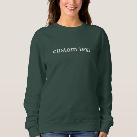 Personalisiertes Text-Shirt Sweatshirt (Vorderseite)
