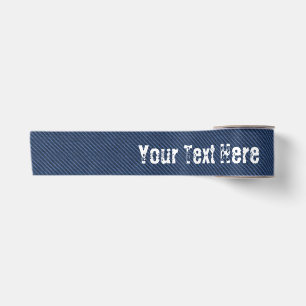 Personalisiertes Textband aus falschem Blaujeansst Satinband