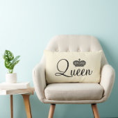 Personalisiertes Textdesign von Queen und Crown Lendenkissen (Stuhl )