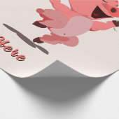 Personalisiertes Textverpackungspapier mit glückli Geschenkpapier (Ecke)