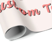 Personalisiertes Textverpackungspapier mit glückli Geschenkpapier (Rolleneckpunkt)