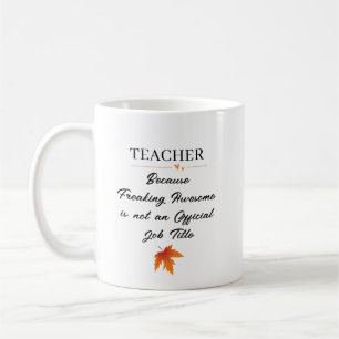 Personalisiertes Thanksgiving-Lehrergeschenk Kaffeetasse