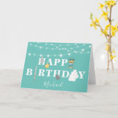 Personalisiertes Thema Covid Unisex Geburtstag Karte (Gelbe Blume)