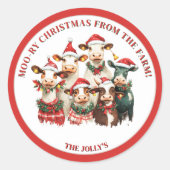 Personalisiertes Thema der Landwirtschaft Feierlic Runder Aufkleber (Vorderseite)