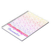 Personalisiertes Thema Rainbow Notizblock (Linke Seite)