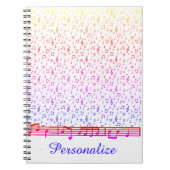 Personalisiertes Thema Rainbow Notizblock (Vorderseite)