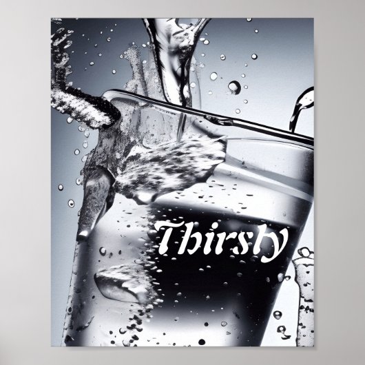 Personalisiertes Thirsty Poster (Vorne)