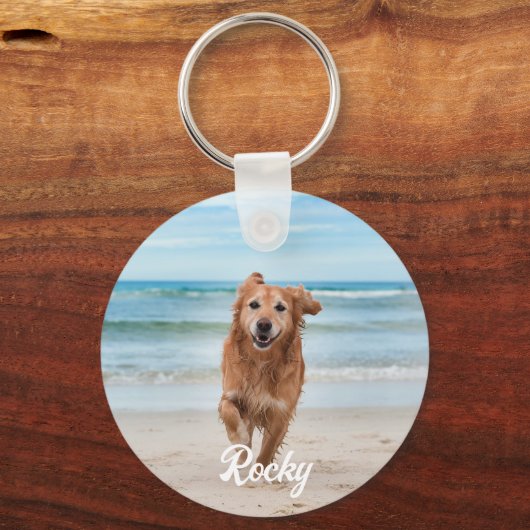 Personalisiertes Tier 2 Fotovorlage Doppelseitiger Schlüsselanhänger (Vorderseite)