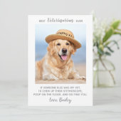 Personalisiertes Tier Foto Bester Tierarzt je Dankeskarte (Stehend Vorderseite)