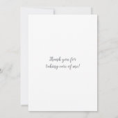 Personalisiertes Tier Foto Bester Tierarzt je Dankeskarte (Rückseite)