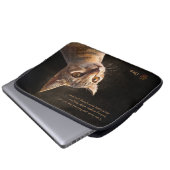 Personalisiertes Tier-Foto Cat Dog Benutzerdefinie Laptopschutzhülle (Vorne Knopf)