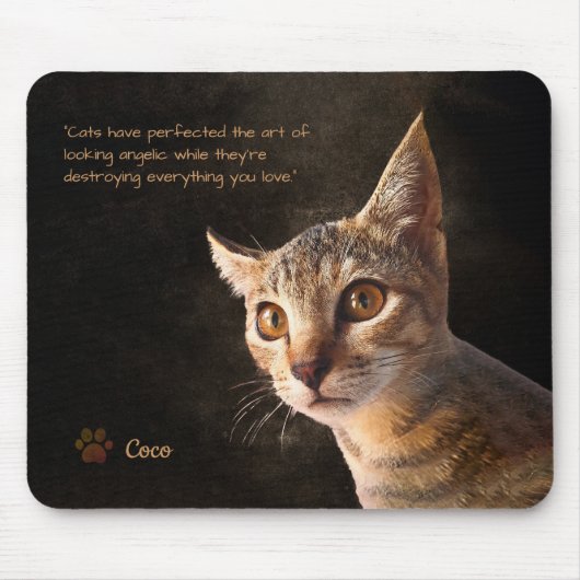 Personalisiertes Tier-Foto Cat Dog Benutzerdefinie Mousepad (Vorne)