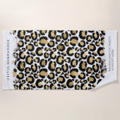 Personalisiertes Tier Print Beach Handtuch (Vorderseite)