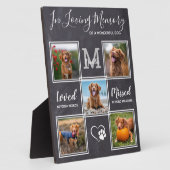 Personalisiertes Tier Verlust 5-Foto-Hundegedächtn Fotoplatte (Seite)