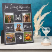 Personalisiertes Tier Verlust 5-Foto-Hundegedächtn Fotoplatte (Seite)