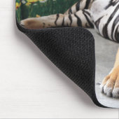 Personalisiertes Tiger Wildtier Mousepad (Ecke)