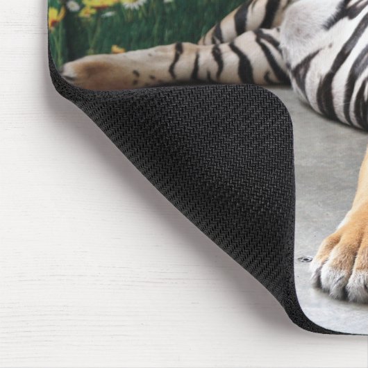 Personalisiertes Tiger Wildtier Mousepad (Ecke)