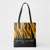 Personalisiertes Tigermuster - Totbeutel Tasche (Vorderseite)