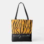 Personalisiertes Tigermuster - Totbeutel Tasche (Rückseite)
