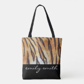 Personalisiertes Tigermuster - Totbeutel Tasche (Rückseite)