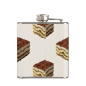 Personalisiertes Tiramisu Dessertmuster Flachmann (Rückseite)